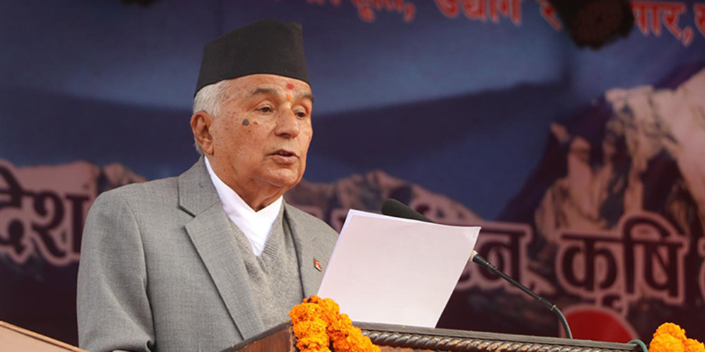 मुलुकका पर्यटकीय स्थलको विश्वबजारमा प्रवर्द्धन गर्नुपर्नेमा राष्ट्रपतिको जोड